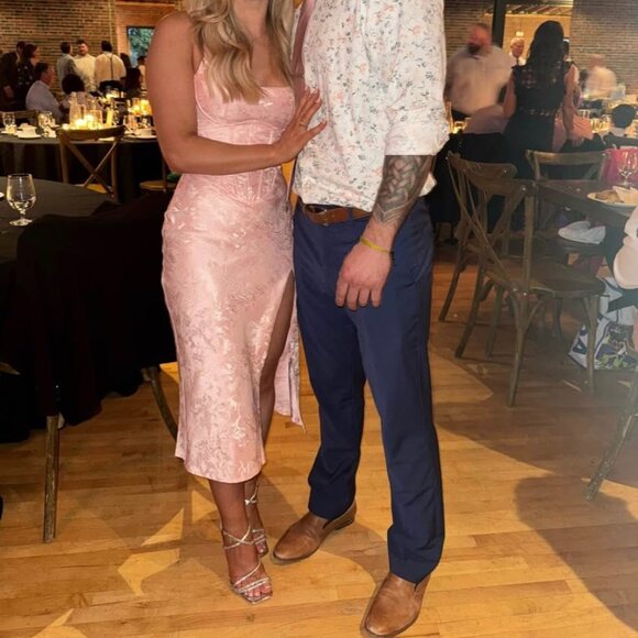 Pink Corset Midi Dress (Babyboo) - Picture 2 of 5